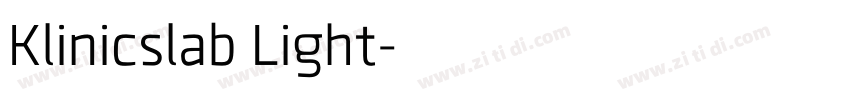 Klinicslab Light字体转换
